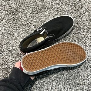- Black classic vans slip ons